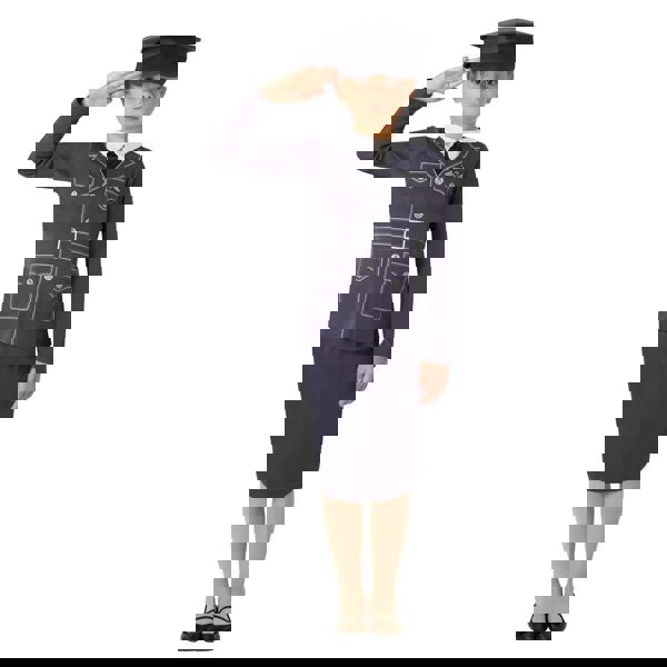 Bristol Novelty Girls Wraf Costume Set - Blue/White - 