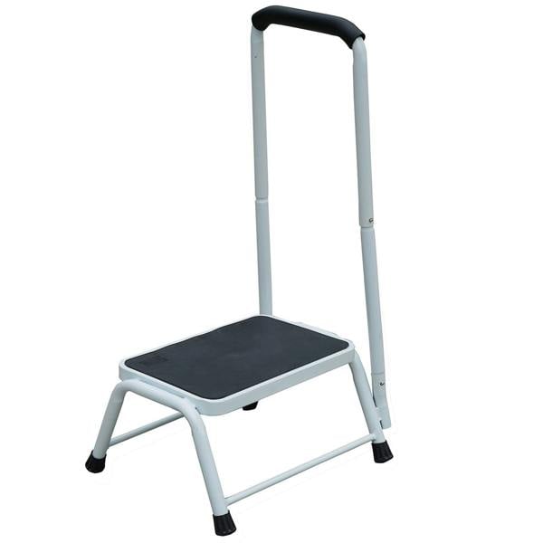 Gr8 Home Step Stool Non Slip Mat Caravan Door Ladder Van Motorhome Camper With Handrail