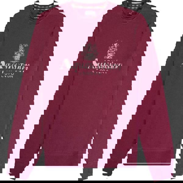 Aquascutum Active Active Big Logo Crew Neck Fleece Cordovan S