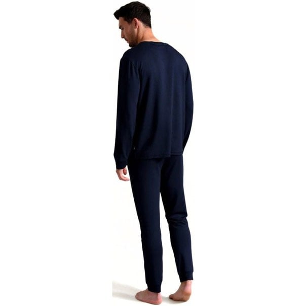 Ted Baker - Long - Sleeved Luxe Modal Lounge Top, Navy - Boxers - and - Briefs.net