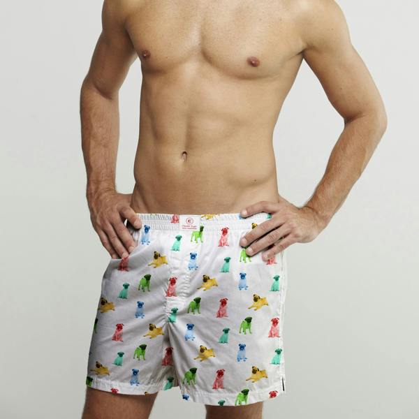 PUGS COTTON POPLIN PRINT BOXER SHORT - Premium Men's Patterned Shirt by Claudio Lugli | Bold Design, Tailored Fit, Best Printed Shirts