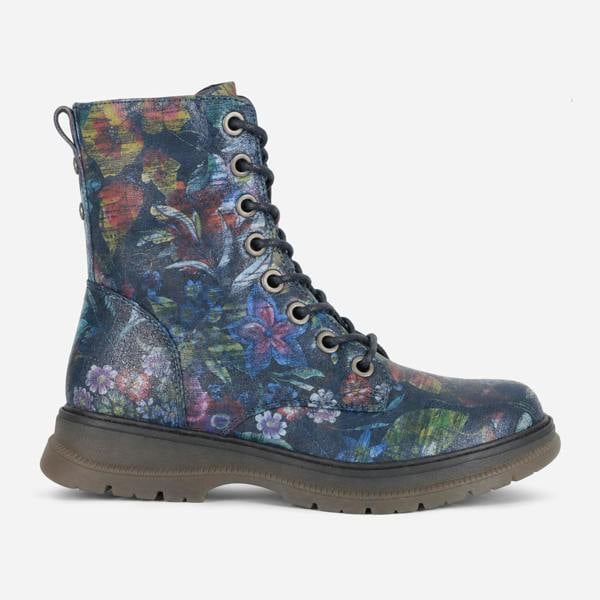 Cipriata ANNETTA Floral/Multi Ankle Boots   in  Blue