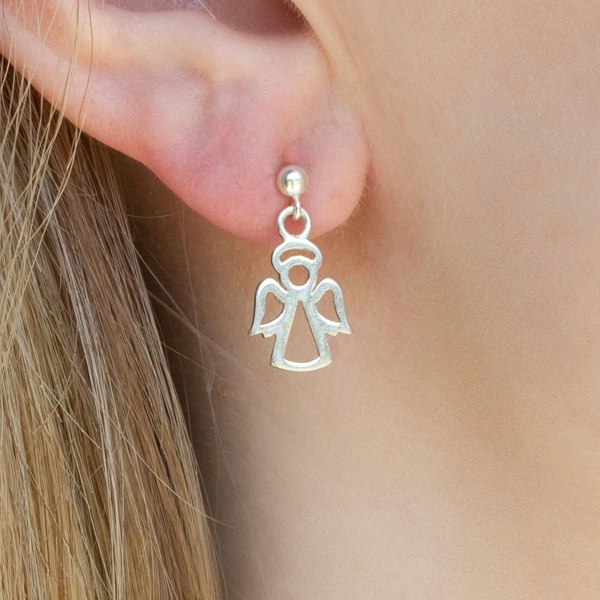 Mylee London Sterling Silver Angel Earrings