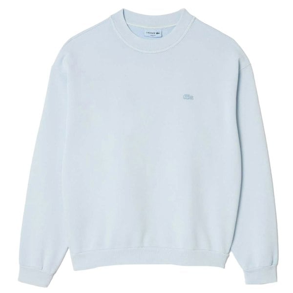 Lacoste Mens Natural Dyed Loose Fit Sweatshirt - Light Blue