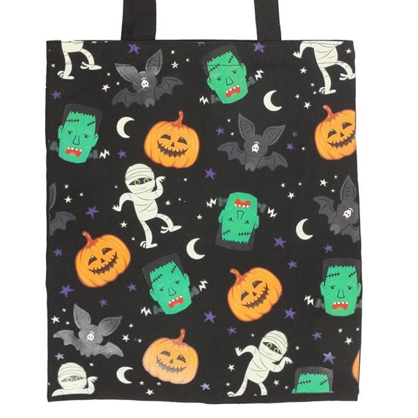Serano Monster Mash Print Polycotton Tote Bag
