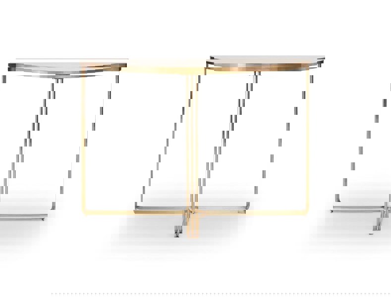 Demi Lune Console Table by Gillmore