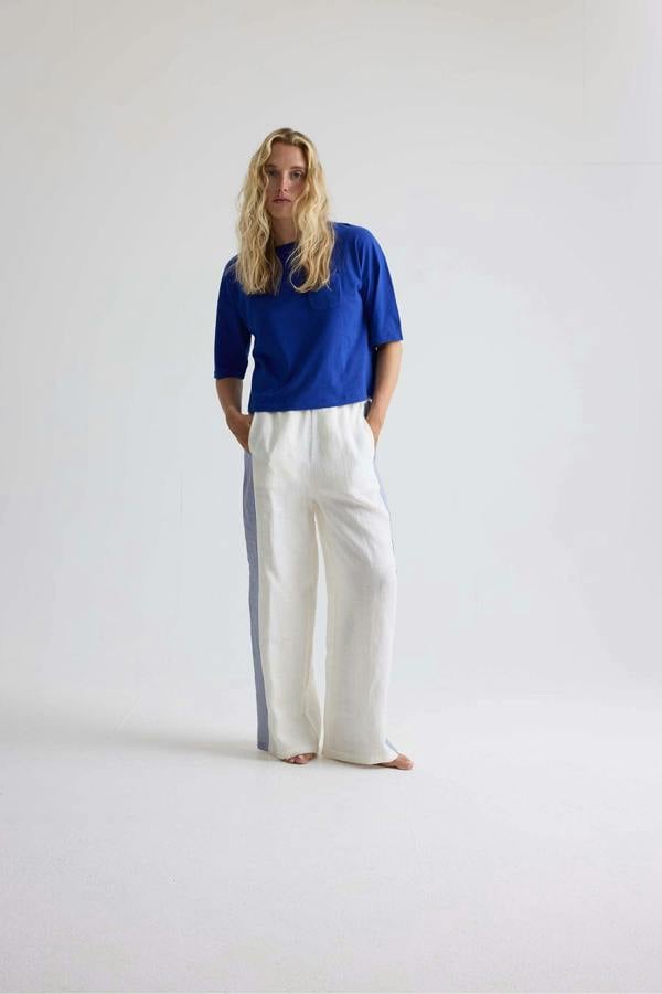 Pretty You London Relaxed Cotton T-Shirt In Bluing