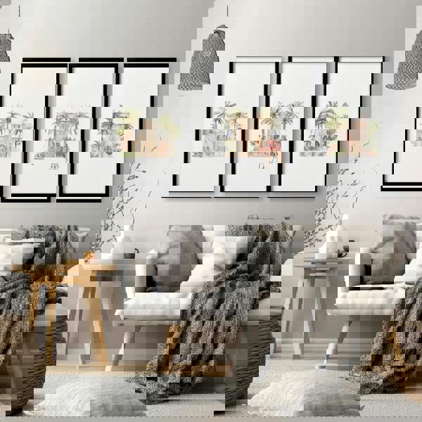 Wall Canvas Living Room | Set of 3 Moroccan Inspired Wall art Prints