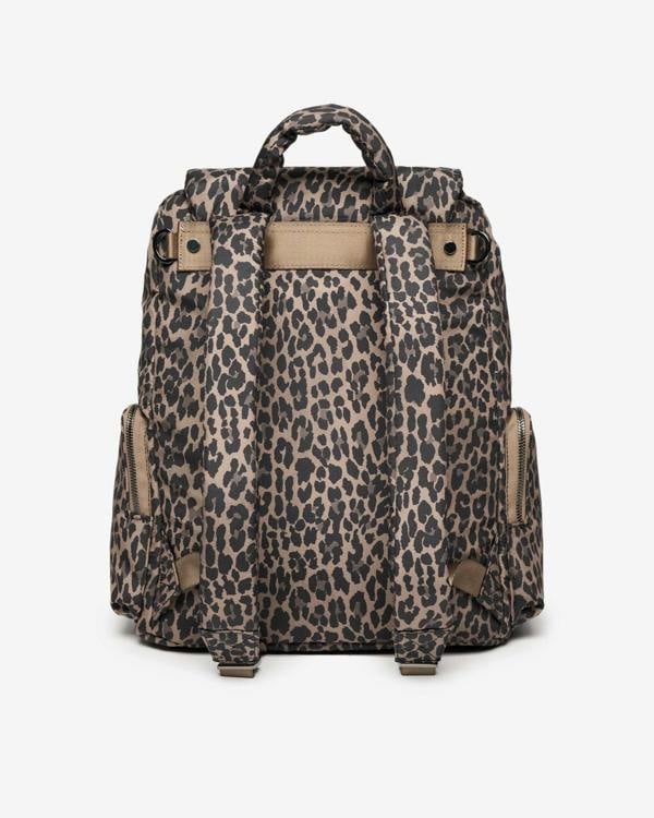 Tiba + Marl Alto Changing Backpack Brown Tonal Leopard