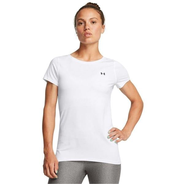 Under Armour Womens/Ladies Performance HeatGear Short-Sleeved Training T-Shirt - White - 
