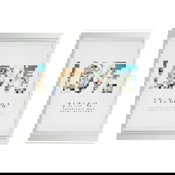 Personalised Memento Company Personalised LOVE Photo Upload White Poster Frame