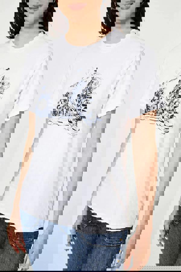 White | Graphic Print Short Sleeve T-Shirt