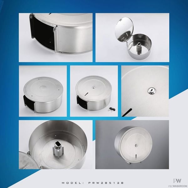 ProWashroom Pro Washroom Stainless Steel Toilet Roll Dispenser Jumbo 300mm Roll Holder,