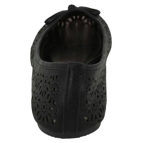 Spot On Ladies Spot On Slip On Ballerina Shoes F80037