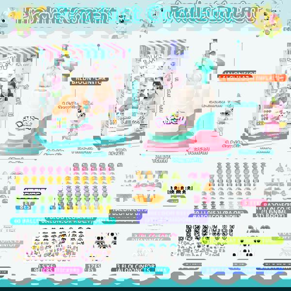 deAO Balloon Inflate Squishy Making Kit - Glow in the Dark DIY Squishies Party Favors for Kids