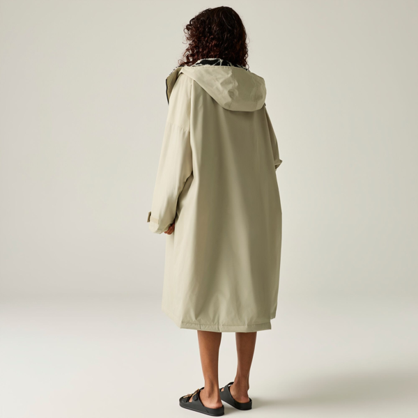 Regatta Unisex Adult Abstract Floral Waterproof Changing Robe - White Pepper