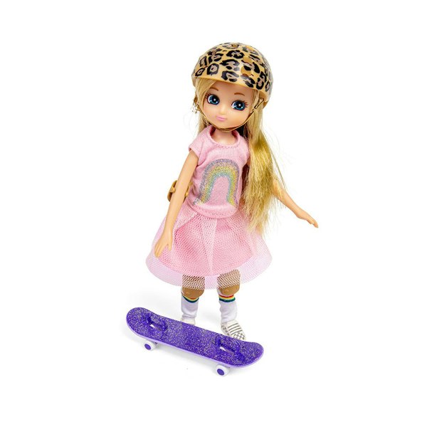 Lottie Dolls Skate Park Doll With Purple Skateboard