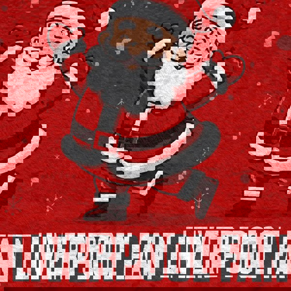 BritishmadeGifts Santa is a Liverpool Football Fan - Luxury Fleece Blanket 150cm X 150cm