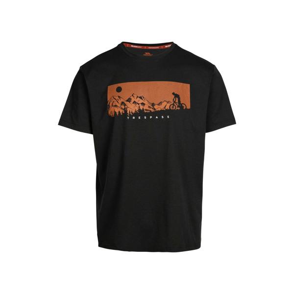 Trespass Mens Nellow Biker T-Shirt - Black - 