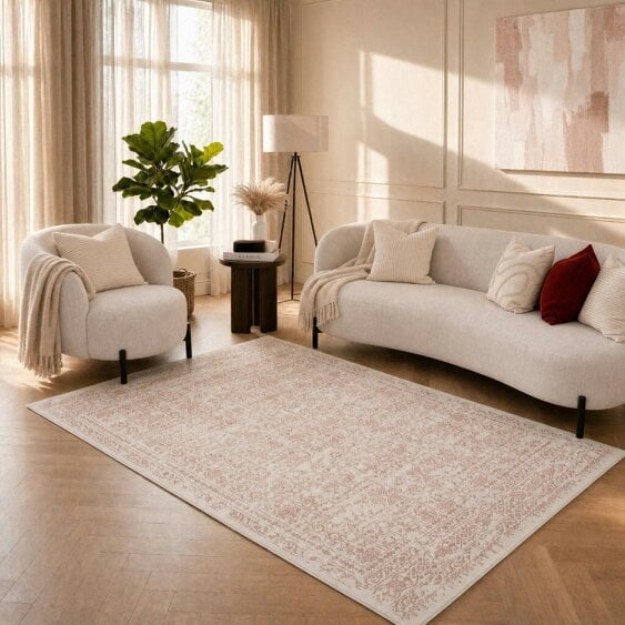 The Rugs Montana Vintage Cream Rose Rug | 3716