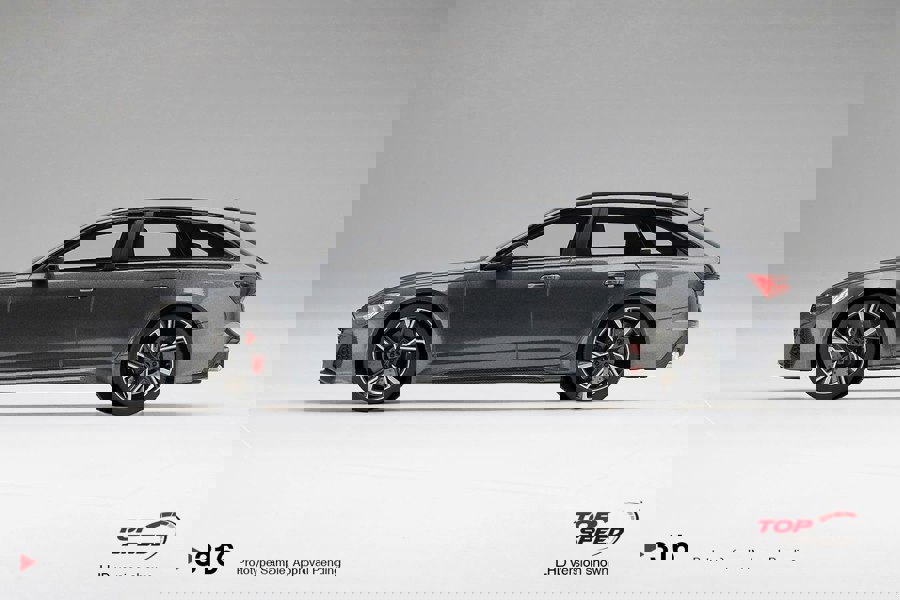 TSM Audi RS6 Avant Carbon Black Daytona Grey 1:18 Scale TSM TS0316