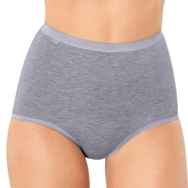 Sloggi Basic 4 Pack Maxi Brief, Grey Melange