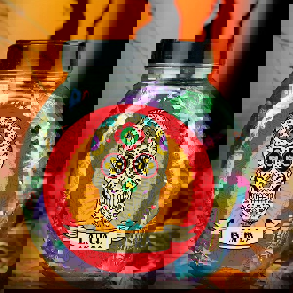 Personalised Memento Company Personalised Sugar Skull Sweet Jar