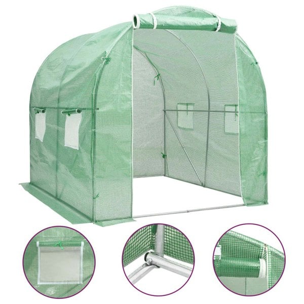 Berkfield Greenhouse 4 må_ 2x2x2 m