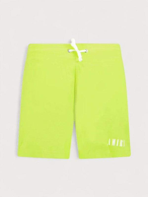 Amiri Core Logo Swimtrunk Lime - Mens