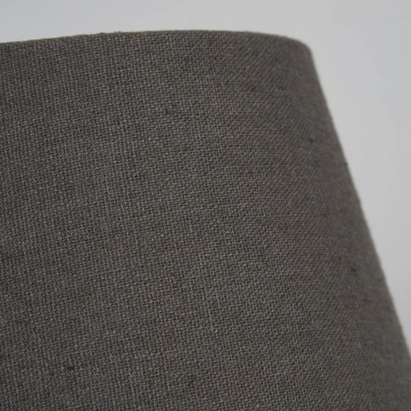 Lighting Collection LINENTAPERED SHADE 20CM CHARCOAL
