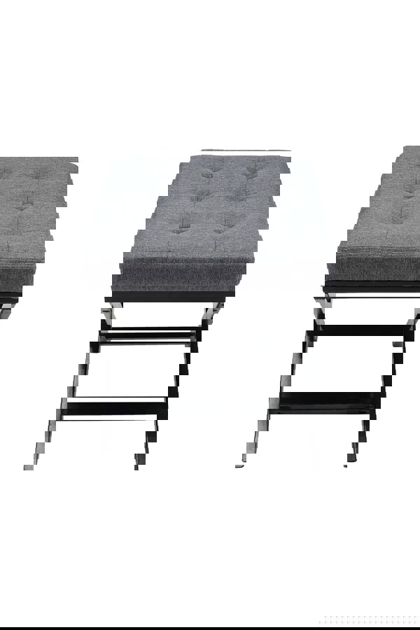 Living and Home Breckin Wood Dressing Footstool