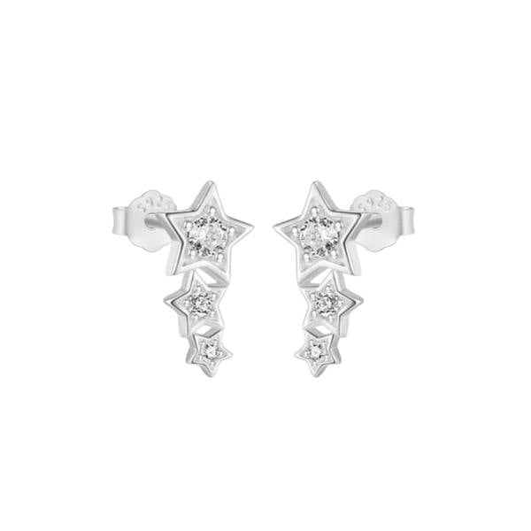 Gold Trip Treble Star Ear Climbers