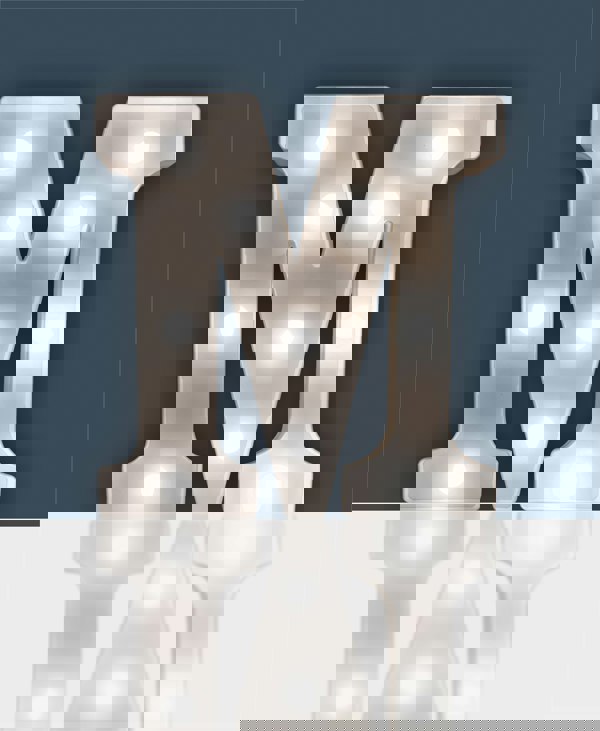 St Helens Battery Operated 3D LED Letter M Light