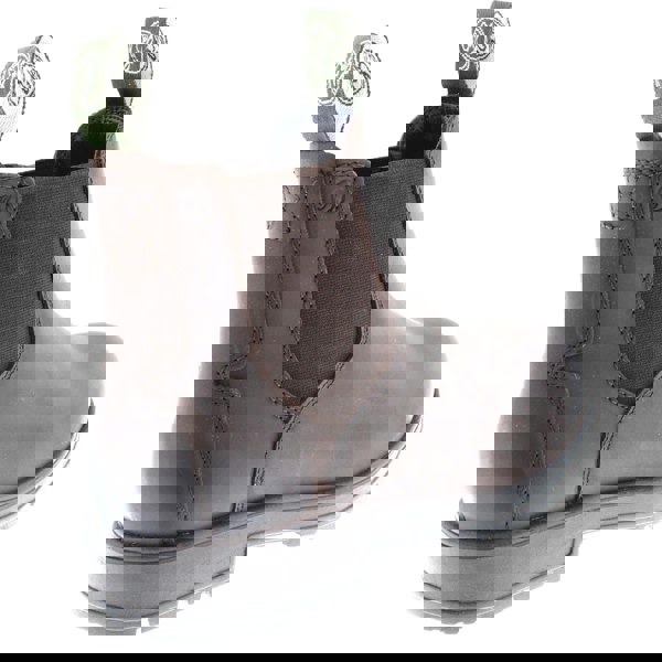 Frank James Braunton Greasy Brown Mens Chelsea Pull On Boots