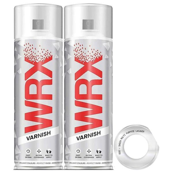 WRX 2X WRX Sheen Varnish Spray Paint 400ml