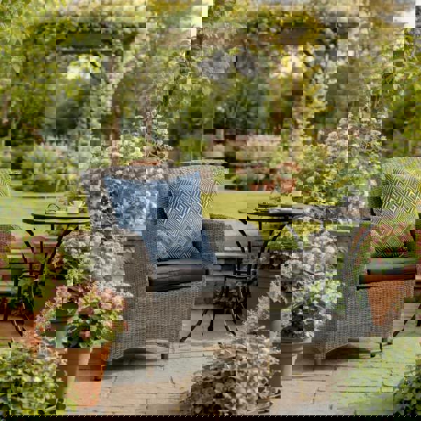 Scatter Cushions WATERPROOF (18"x18") - Garden Outdoor Sofa Cushions Pillows UK Made BLUE WAVE The Garden Furniture Shop