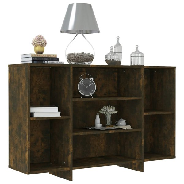 Berkfield Sideboard Smoked Oak 120x30x75 cm Engineered Wood