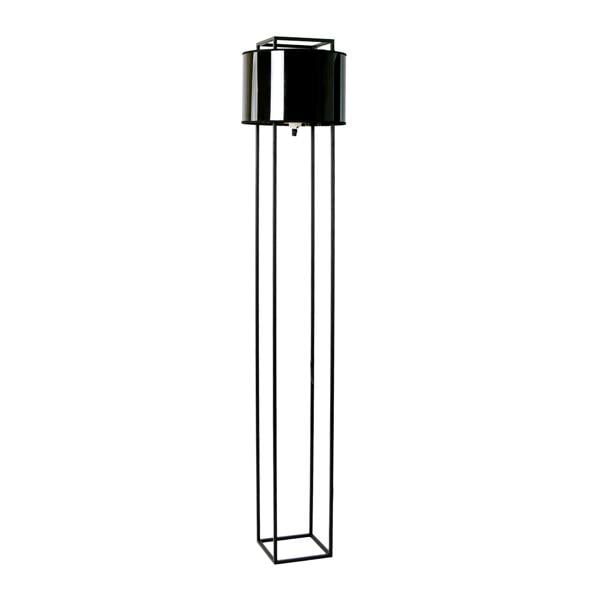 Angel Cerdá Floor lamp in black and glossy gold PVC and black steel 8092