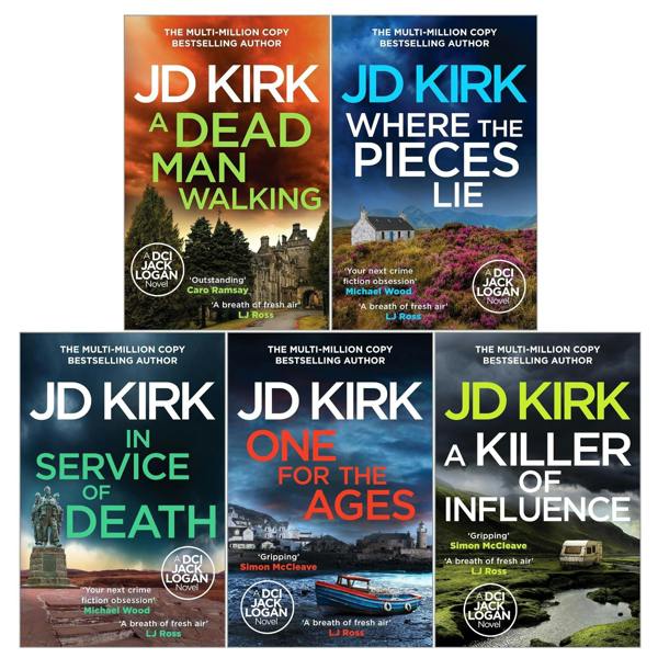 DCI Logan Crime Thrillers Books 16-20 Collection Set by JD Kirk