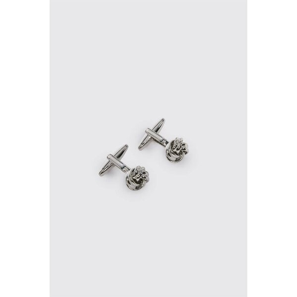 Limehaus Silver Classic Knot Cufflinks