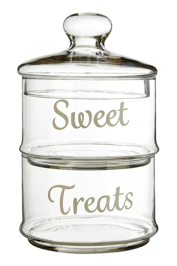 Olivia Stackable 2 Tier Glass Storage Jar