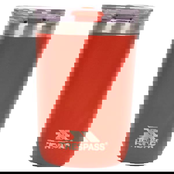 Trespass Rounder Stainless Steel Travel Cup - Red - 