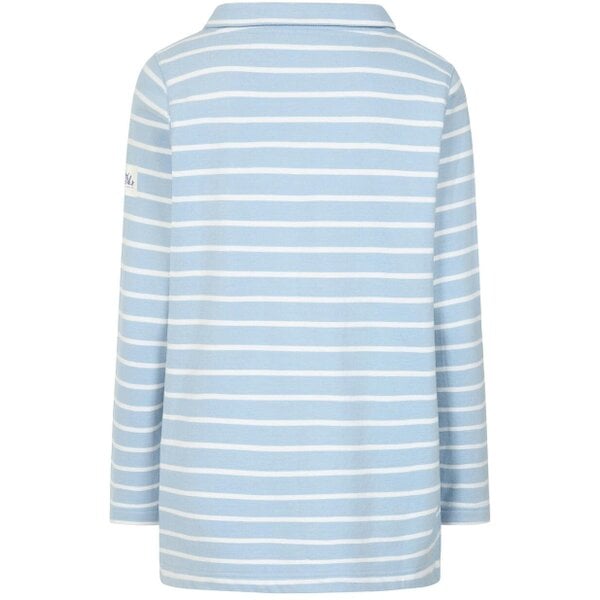 Lazy Jacks LJ94S - Striped Roll Neck Sweatshirt - Sky