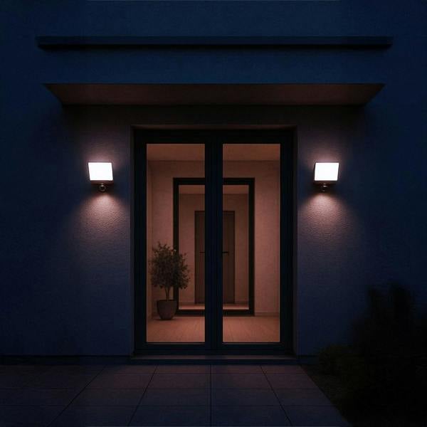 Milagro Davos LED Floodlight 30W 2000lm 4000K Black Premium PIR