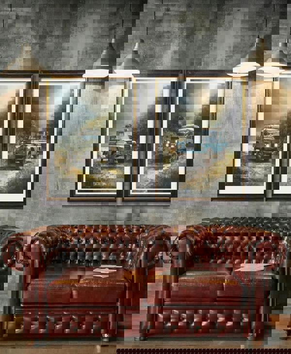 Exceptional Art Country Track Defender Blue - Oxford Frame