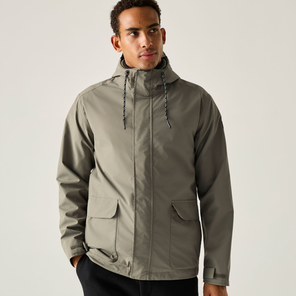 Regatta Mens Shorebay Waterproof Insulated Jacket - Smokey Olive/Black