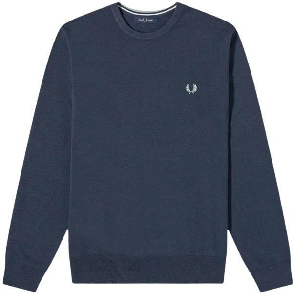 Fred Perry Classic V-Neck Shaded Jumper - Navy Blue