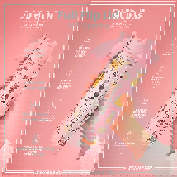 ION8 Leak Proof Slim Water Bottle, Stainless Steel, Dogs, 600ml (20oz)