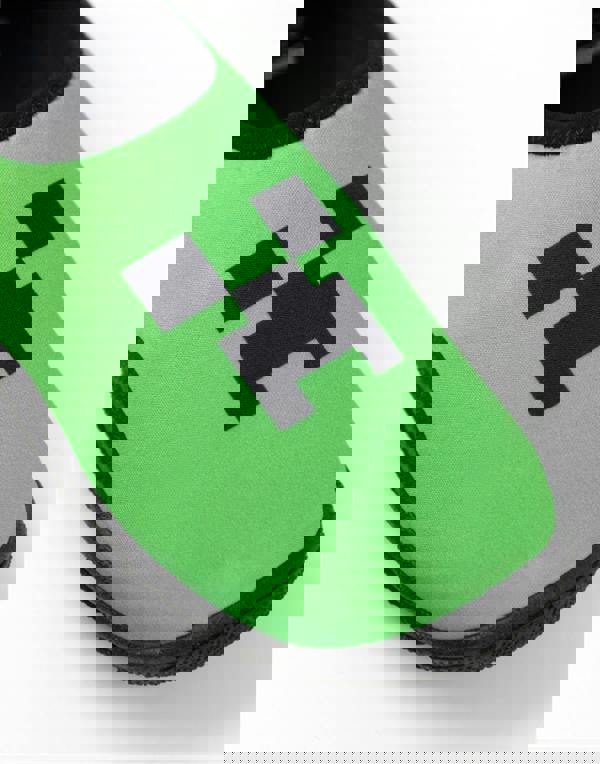 Minecraft Boys Green Creeper Aqua Shoes