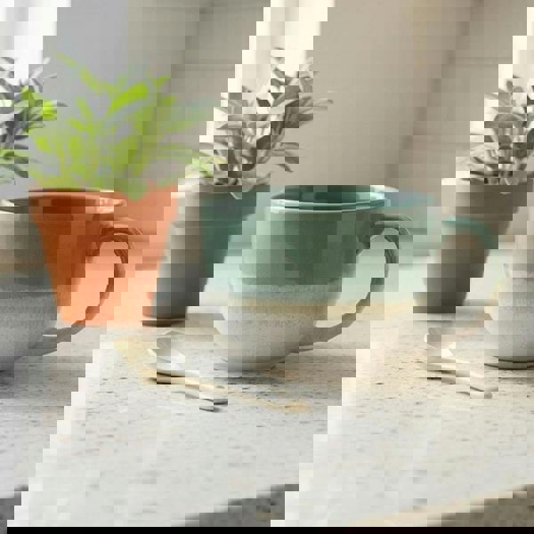 Upper Street Scandi Home Set of 2 720ml Mint Green Reactive Glaze Ceramic Aurelia Mugs